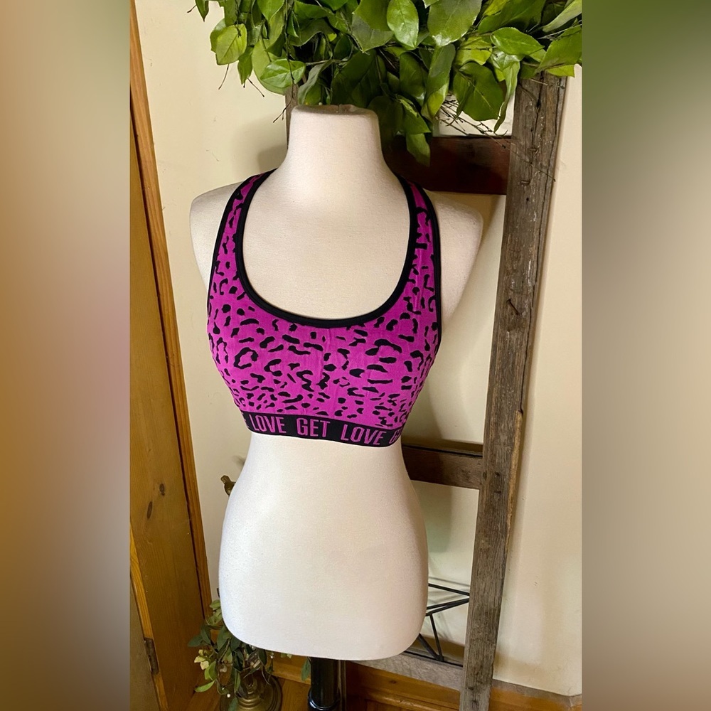 Betsey Johnson Performance Sport Bra Racer Back Sz M